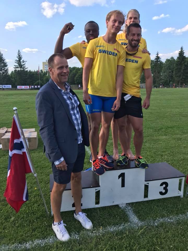Stefan Tärnhuvud - Landslaget 4x100 m